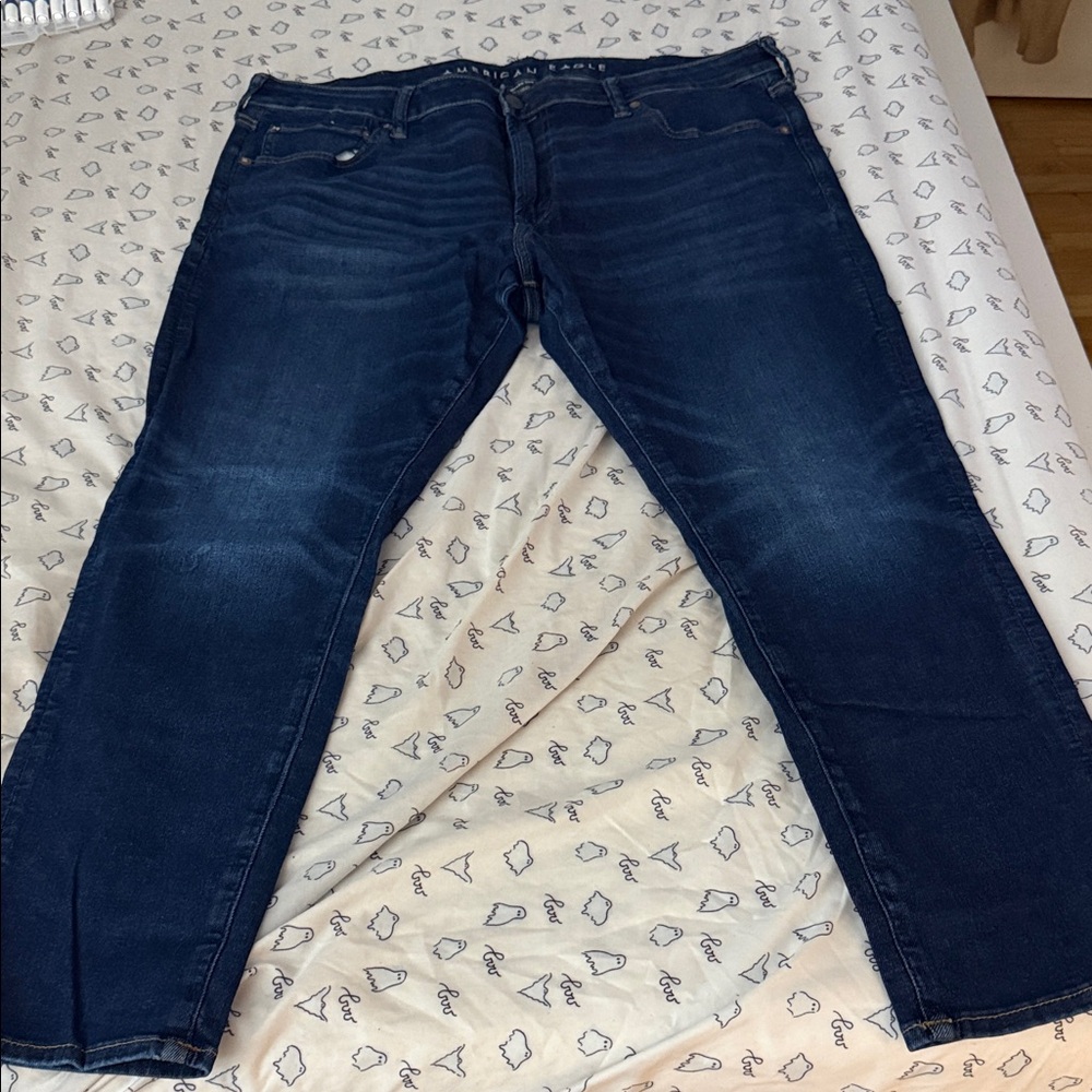 American Eagle Outfitters Dark Blue Relaxed Jeans